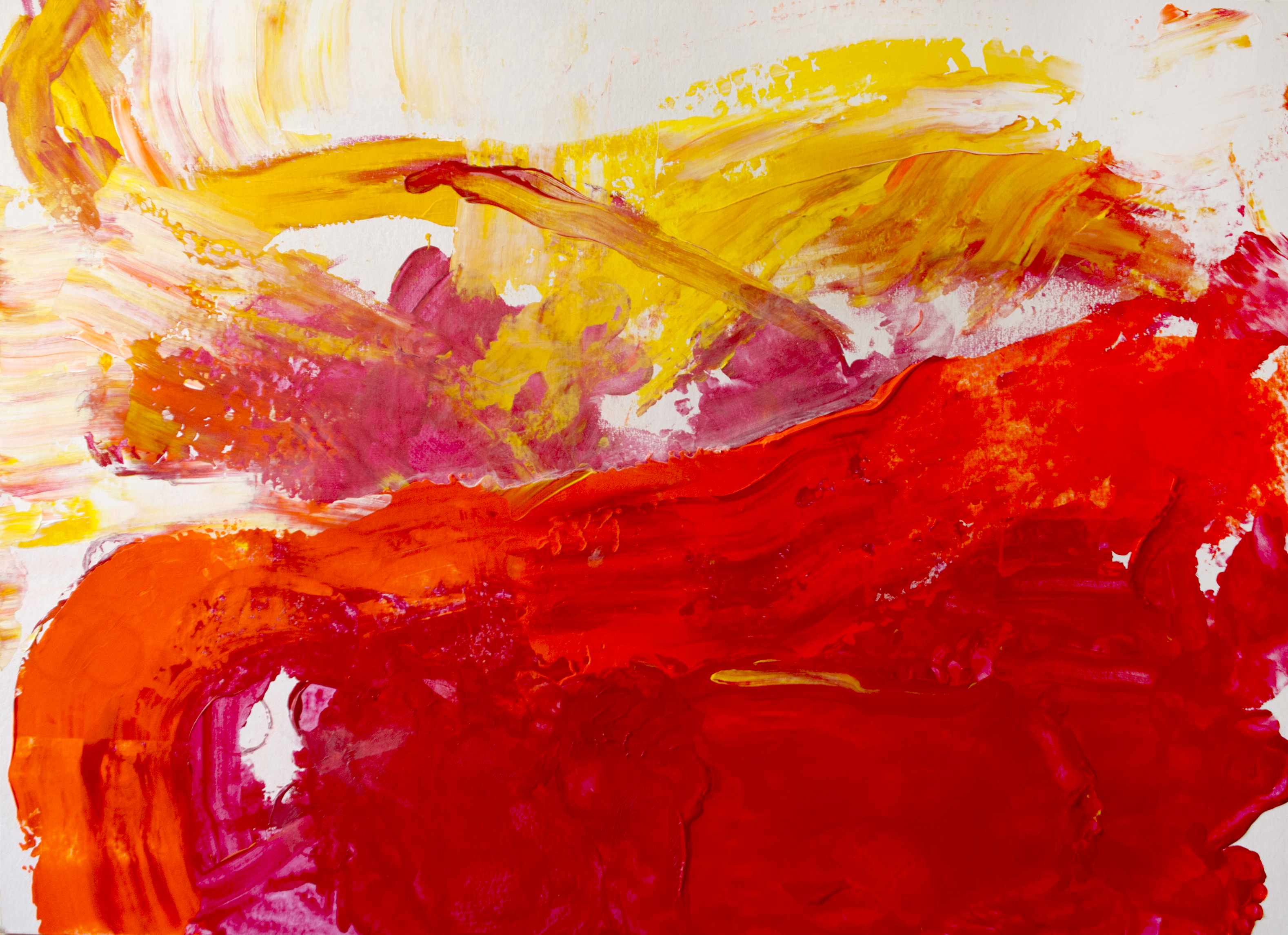 Bermellón cuadro abstracto