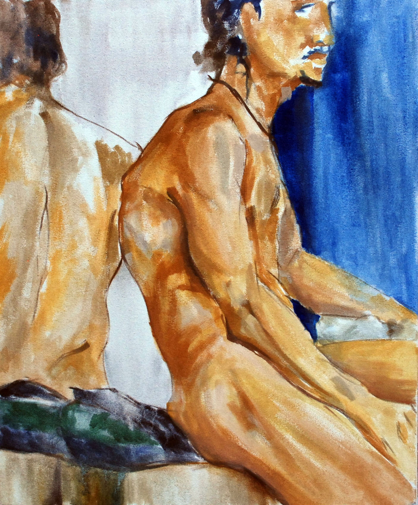 Modelo cuadro de modelo masculino