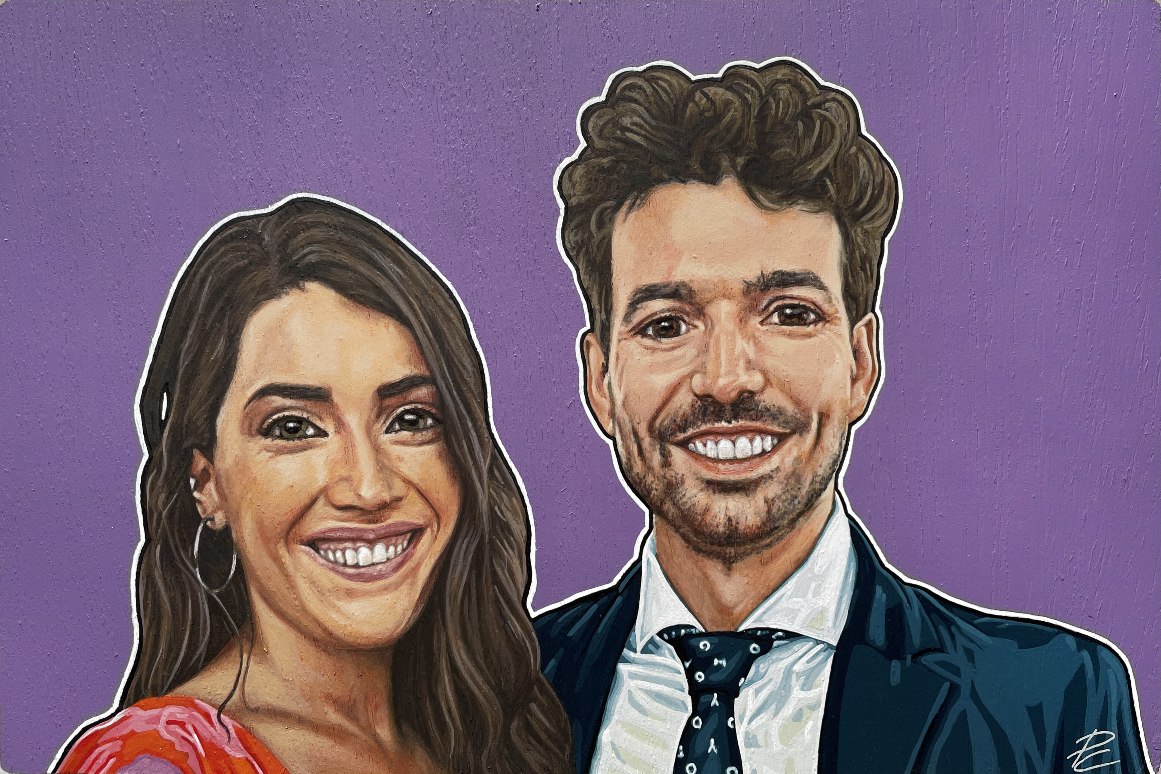 Raquel y Adrián retrato de pareja